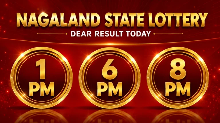 Nagaland State Lottery Dear result today 1 PM 6 PM and 8 PM draws