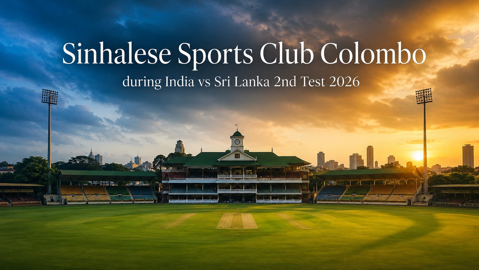 Sinhalese Sports Club Colombo during India vs Sri Lanka 2nd Test 2026